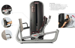 Horizontal Adjustable Leg Press - 1MTH085